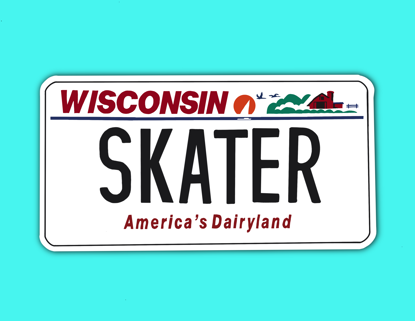 Picture of Wisconsin License Plate Sticker