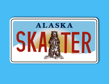 Picture of Alaska License Plate Sticker
