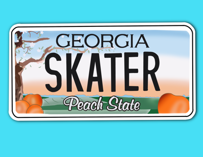 Picture of Georgia License Plate Sticker