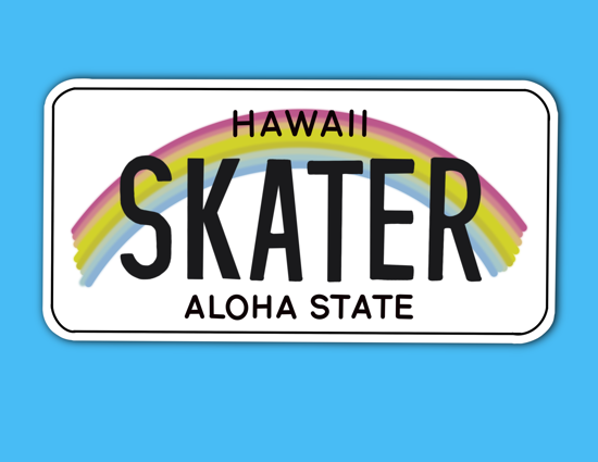 Picture of Hawaii License Plate Sticker