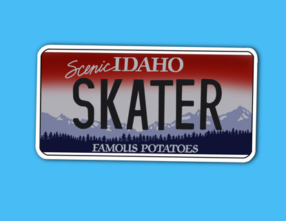 Picture of Idaho License Plate Sticker