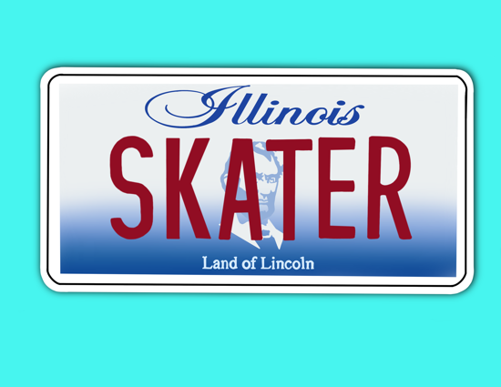 Picture of Illinois License Plate Sticker