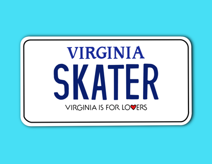 Picture of Virginia License Plate Sticker