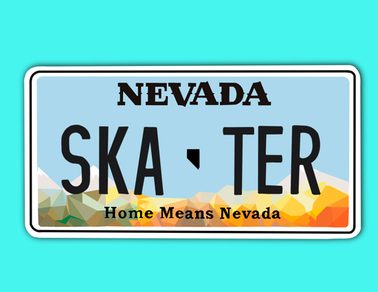 Picture of Nevada License Plate Sticker
