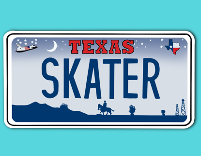 Picture of Texas License Plate Sticker
