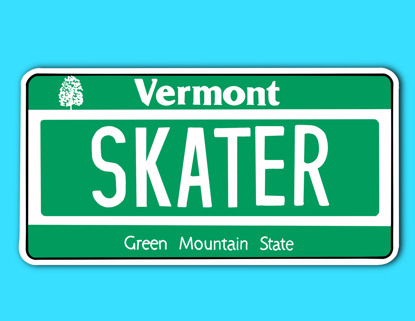 Picture of Vermont License Plate Sticker