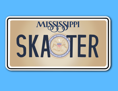 Picture of Mississippi License Plate Sticker