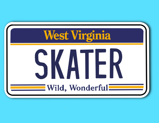 Picture of West Virginia License Plate Sticker