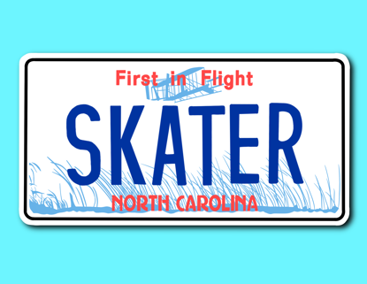 Picture of North Carolina License Plate Sticker