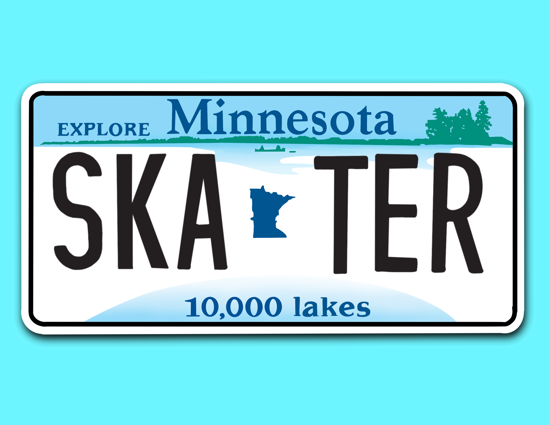 Picture of Minnesota License Plate Sticker
