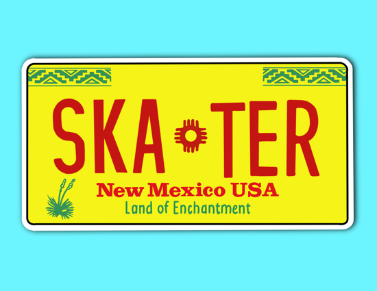 Picture of New Mexico License Plate Sticker