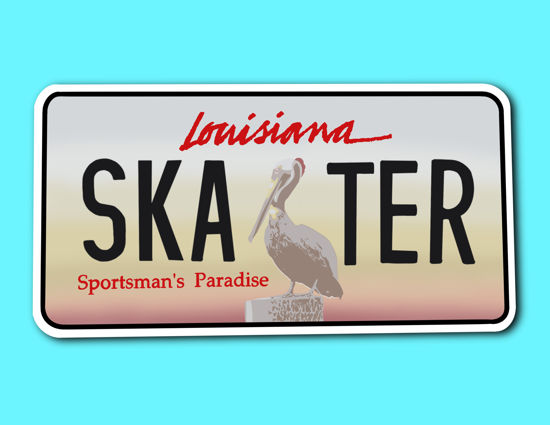 Picture of Louisiana License Plate Sticker