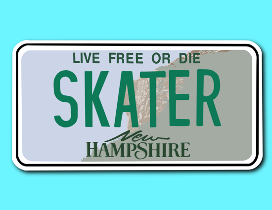 Picture of New Hampshire License Plate Sticker