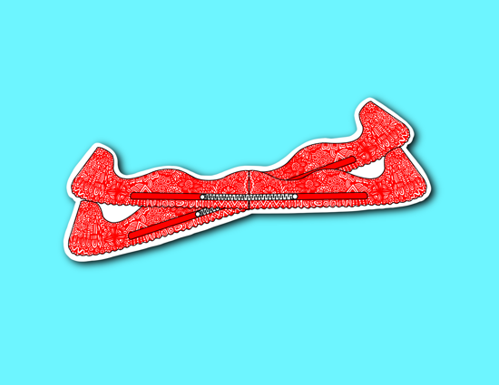 Picture of Red Skate Guards Sticker *PRE-ORDER*