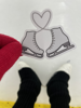 Picture of Heart Skate Lace Sticker | Matte Finish
