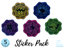 Picture of Figure Skating Mandala Sticker Pack